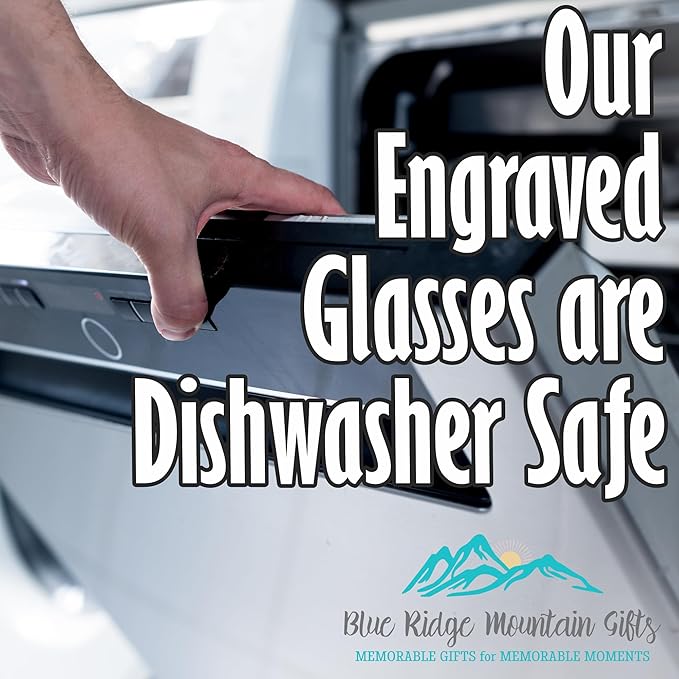 Blue Ridge Mountain Gifts 11 oz Engraved Whiskey Glass – Personalized Groomsmen Gift – Custom Etched Glass for Best Man & Wedding Party – Heavy Base, Groomsman Gifts (2)