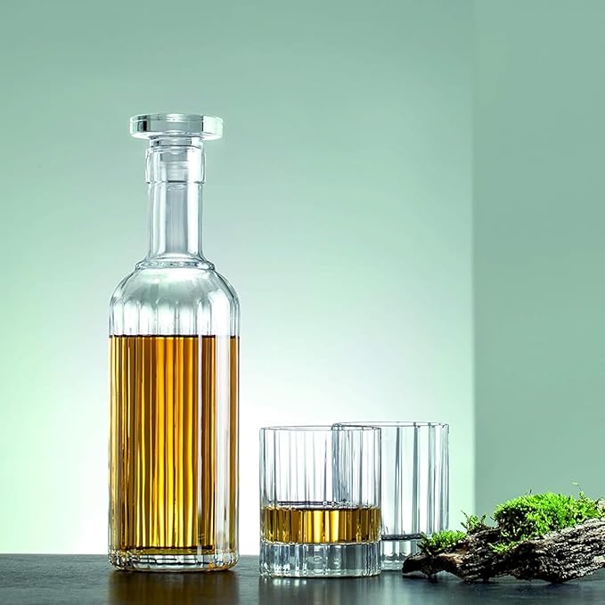 Luigi Bormioli Bach 11.25 oz Double Old Fashioned Glasses - Set of 4 Durable Lead-Free SON.hyx Crystal Drinkware, Titanium Reinforced, Made in Italy, Dishwasher Safe Bar Glassware