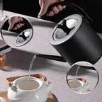 1.0L Gooseneck Electric Kettle - 304 Stainless Steel, 800W Fast Boiling with Auto Shut-Off, Precision Pour Over Kettle for Coffee & Tea, BPA-Free Matte Black Design, For Kitchen, Home, Office