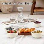 wheat straw dessert bowls 10oz set of 8 - Unbreakable snack Bowls for kids - Mini Bowls for Ice Cream,Snack and Fruits - Microwave & Dishwasher Safe Appetizer Bowl Sets - Beige