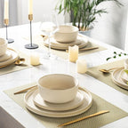 AmorArc Stoneware Cereal Bowls Set of 6, 26oz Soup Bowls Set for Cereal Soup Snacks, Modern Kitchen bowls for Meal, Dishwasher &Microwave Safe, Matte Ivory