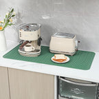 Silicone Dish Drying Mat for Multiple Usage,Easy clean,Eco-friendly,Heat-resistant Silicone Mat for Kitchen Counter or Sink,Refrigerator or Drawer Liner Green 5XL 36inches x 18inches