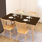 SereneGrace Elastic Table Cover, Windproof Tablecloth, 42x72 Inch Reusable Spandex Fitted Stretch 6-Foot Rectangle Table Cloth for Dining Room, Banquets, Events, Craft Displays, Parties, Brown