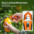 VIVOSUN 12-Pack 6.5 Inch Gardening Scissors Hand Pruner Pruning Shear with Straight Stainless Steel Blades Orange