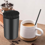 500 Pcs 5 Inch Coffee Stirrer Holder Black Coffee Stir Sticks Holder Stir Sticks for Coffee Bar Coffee Stirrers Reusable for Mixing Coffee Milk Cocktail Drinks Coffee Party Supplies