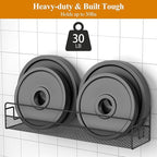 Wall Mounted Spice Rack Organizer, Pantry Door Organizer & Hanging Storage Baskets, Metal Spice Shelf for Kitchen Cabinet, 3 Depth Sizes Hold Large Jars to Nail Polish Bottles, 4 Pack