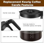 Coffee Maker 12-Cup Glass Coffee Pot Replacement Keurig K-Duo 5100 Single Serve K-Cup Pod & Carafe Coffee Maker (NOT Fit Other Keurig K-Duo Carafe Replacement)