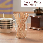 Wooden Coffee Stirrers, Thick Birch 5.5 Inches 1000PCS Disposable Coffee Stirrers Stir Sticks for Coffee & Cocktails, Natural Birch Biodegradabl Food Grade Stir Sticks for Coffee Bar
