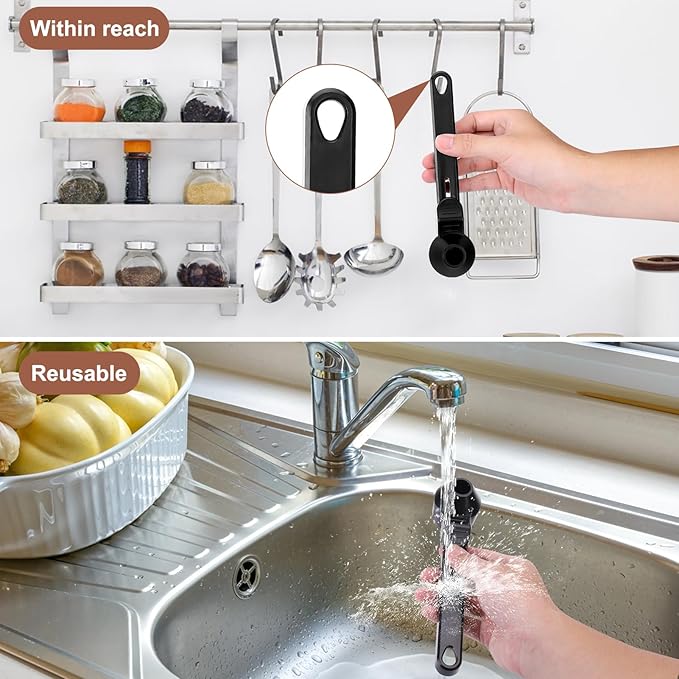 Palksky Coffee Scoop & Funnel for Reusable K Cup Refillable Coffee Pods,2 Tablespoon Coffee Measuring Scooper,1PCS