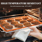 Silicone Baking Mat Set, Reusable Baking Mat, Non-Stick, Food Safe Silicone Mats for Baking, Oven Baking Sheet for Making Cookies, Macaroons, Bread