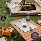 Titanium Cutting Boards for Kitchen, 100% Pure Titanium Cutting Boards, Cutting Board Double Sided Food Grade, Perfect for Sushi, Meat, Vegetables & Meal Prep – Easy To Clean 18"x12"