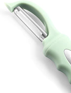 Spring Chef Premium Swivel Vegetable Peeler, Comfortable Handle and Ultra Sharp Stainless Steel Blades - Perfect Kitchen Peeler For Veggie, Fruit, Potato, Carrot, Apple - Pistachio