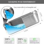 UPTRUST Stainless Steel Lunch Box, 800ML/27oz, Metal Bento Boxes with Lockable Clips t, Adjustable Divider included, Metal Lunch box for Travel & Work