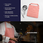 Unisex Apron with Pockets for Cooking, Salon & Art - 100% Cotton Adult Kitchen, Chef, Stylist Apron