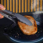 RAXCO Cooking Utensils Set,18-Piece Damascus Texture Knifes and Kitchen Gadgets,Integrated Storage,Grey