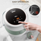 Bear Rice Cooker 3 Cups (Uncooked), 3D Heating and Fuzzy Logic, Healthy Nonstick Small Rice Cooker, PFAS-Free, Touch-Screen, for White/Brown Rice Quinoa Oatmeal Soup