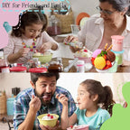 4 Pack Containers Replacement for Ninja,Creami Pints and Lids 16oz Compatible with Ninja NC299AMZ NC300 Series Deluxe Ice Cream Makers Cups Dishwasher Safe (16OZ)