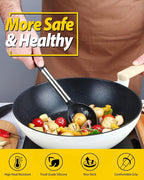 Pack of 2 Large Silicone Cooking Spoons,Non Stick Solid Basting Spoon,Heat-Resistant Kitchen Utensils for Mixing,Serving,Draining,Stirring (BLACK)