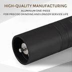 Manual Coffee Grinder with 60 Adjustable Speed Coarse, Portable Hand Coffee Bean Mill with Double Bearing Positioning, Manual Grinder for Travel Camping Office Espresso Pour Over