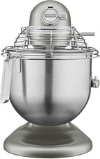 KitchenAid KSMC895CU 8-Quart Commercial Countertop Mixer with Bowl Guard, 10-Speed, Gear-Driven, Contour Silver