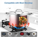 Stainless Steel Stock Pot 4 Quart, Homikit Induction Stockpot with lid for Soup Pasta Sauce Cooking Simmering, Tri-ply Heavy Bottom Compatible with All Stove, Dishwasher Safe