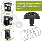 Coffee Machine Brewing Basket Bottom Spring Loaded Stopper Kits Replacement for Hamilton Beach Flexbrew 2-Way Coffee Maker Brew Basket Parts 990117900 990237500 (2)