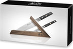 Cangshan TC Series 1021202 Swedish 14C28N Steel Forged 3-Piece Knife Block Set, Walnut