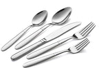 Bruntmor, CRUX Sterling Quality Silverware Royal 45 Piece Flatware Cutlery Set, 18/10 Stainless Steel, Service for 8 100% Rust Proof (45 Piece)