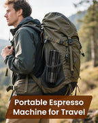 Portable Espresso Maker, Electric Espresso Machine for Travel, Camping, Rechargeable USB-C Mini Coffee Maker for NS Capsule Pods and Ground Coffee, Matte Black