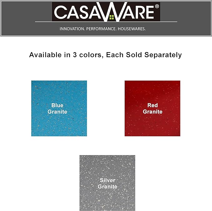 casaWare Pizza/baking Pan 12-inch (Silver Granite)