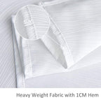 maxmill Square Tablecloth Swirl Design Spillproof Wrinkle Free Heavy Weight Soft Table Cloth Decorative Fabric Table Cover for Outdoor and Indoor Use Square 60 x 60 Inch White