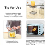 French Fry Cutter 4-in-1 – Potato Cutter for Fries, Onion Dicer, Food Chopper & Apple Slicer – Manual Hand Vegetable Cutter with 4 Blades