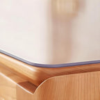 42"X90"Crystal PVC Table Cover Protector, Waterproof PVC Tablecloth, 2MM Thickened Protector for Table, Desk, Coffee Table, Workbench,Dresser, TV Stand, Counter