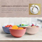 greenandlife Lightweight & Unbreakable Wheat Straw Bowl - Noodle Fruit Soup Bowl Rice Bowls Dishwasher Microwave Safe Cereal Bowl sets 4pcs