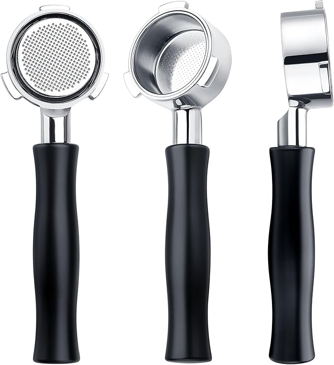 Normcore 51mm Silm Bottomless Portafilter with Walnut Handle Fits DeLonghi Dedica, SMEG EUPA Machines, Genuine American Walnut Handle