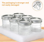 Mason Jars 16 Oz with Lids 6 Packs, Wide Mouth Mason Jars, Glass Canning Jars with Airtight Lids for Pickling, Fermenting, Storing, Canning, Home Decor, Salad Jam and DIY Crafts