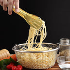 JCREN Serving Tongs - 6 Pack Stainless Steel Buffet Tongs, Gold, 7 Inch