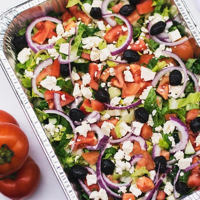 COMFICOVE Full Size Aluminum Foil Pans (20 Pack) — Heavy Duty Deep Steam Table Trays for Buffet, Catering, Baking, Roasting, Cooking BBQ Grilling, Baking Pan Trays