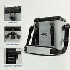 Magnetic Backpack Cooler Bag, Cold Retention Soft Coolers 30 Can Insulated Soft Sided Cooler with Waterproof Bag