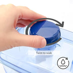 Instant Pickle Maker Vegetable Press Tsukemono Container Round Made in Japan BPA Free (Blue 3.0L)