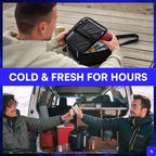 Titan High Performance Fridge Cold Expandable Insulated Lunch Box - Black/Silver