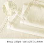 maxmill Jacquard Table Cloth Swirl Pattern Spillproof Wrinkle Resistant Heavy Weight Soft Tablecloth for Kitchen Dinning Tabletop Decoration Outdoor Picnic Rectangle 52 x 70 Inch Ivory