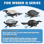 Safbbcue 7583 21.5" Cast Iron Griddle for Weber Q2200 Q2000 Q2400 Q200 Q220 Q240 Series Gas Grill Griddle Plate fits Weber 53060001 54060001 54060301 567798 592001 Grill Replaces Grate 7645