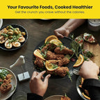 Chefman TurboFry 2-Quart Air Fryer, Dishwasher Safe Basket & Tray, Use Little to No Oil For Healthy Food, 60 Minute Timer, Fry Healthier Meals Fast, Heat And Power Indicator Light, Temp Control, White