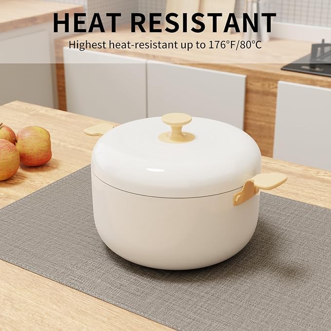 Cloth Placemats, Set of 4 Heat-Resistant Cotton Linen Blend Double Layered Machine Washable Place Mats, Wrinkle Free Thick Fabric Dining Table Mats for Indoors & Outdoors (Dark Grey, 4)