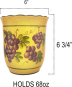 ACK Utensil Holder, Utensil Crock, Modern Kitchen Decor, Kitchen Storage (Grape)