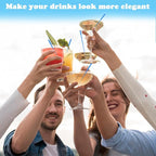 500 Pcs Royal Blue Coffee Stir Sticks Set Acrylic Coffee Stirrers Holder Dark Blue Coffee Stirrers Plastic Stir Straws for Coffee Milk Cocktail Drinks Home Kitchen Christmas Party Supplies