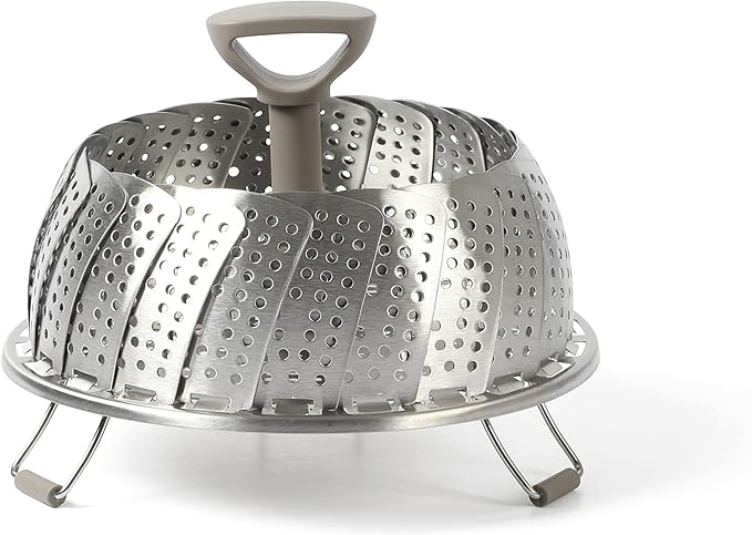 Martha Stewart Richburn 10.6" Telescopic Folding Steamer Insert w/Nylon Handle - Mirror Finish (Pack of 6)