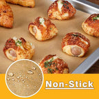 Air Fryer Liners Compatible with Breville BOV900BSS the Smart Oven Air Fryer Pro, 100 PCS Unbleached Parchment Paper Disposable with 4 PCS AirFryer Oven Liners Accessories for Breville Toaster Oven