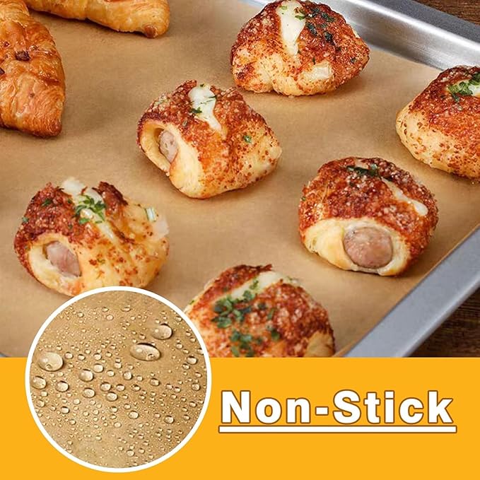 Air Fryer Liners Compatible with Breville BOV900BSS the Smart Oven Air Fryer Pro, 100 PCS Unbleached Parchment Paper Disposable with 4 PCS AirFryer Oven Liners Accessories for Breville Toaster Oven